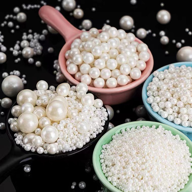 Edible White Beads Pearl Sugar Ball Fondant DIY Cake Baking Sprinkles Sugar  Candy Ball Wedding Cake